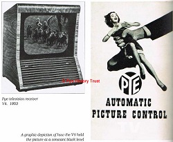 1953 Pye V4 television advert